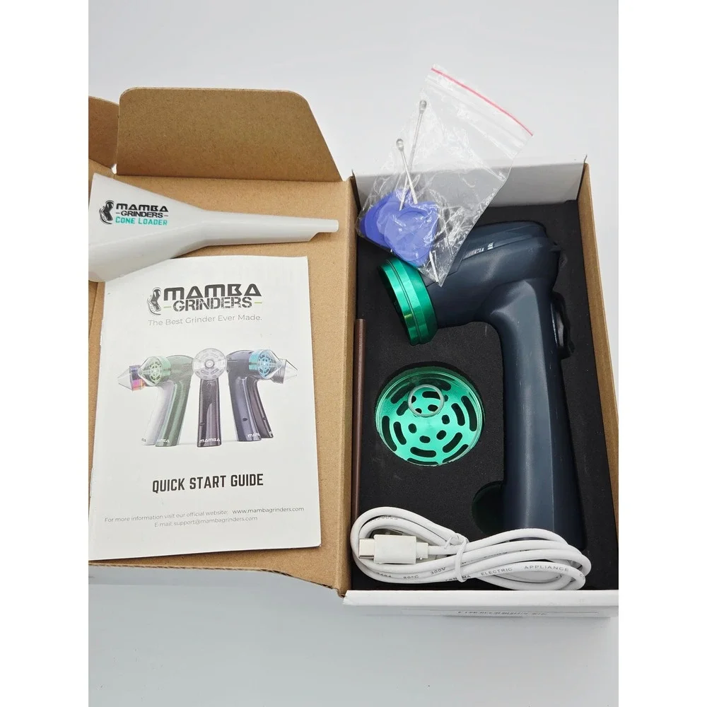 Mamba Grinders Original Electric Herb Grinder 1 Gram Aluminum USB Rechargeable